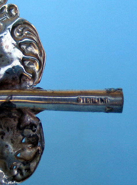 STERLING SILVER VICTORIAN TEA STRAINER CIRCA 1900 FANCY