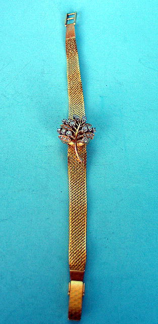 ROLEX LADIES PRECISION 30 DIAMOND 18K BRACELET WATCH