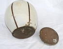 DO TAMBA POTTERY STONEWARE JAR & LID RARE WHITE
