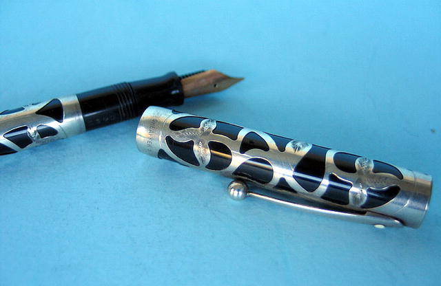 SHEAFFER STERLING OVERLAY LIFETIME HARD RUBBER PEN