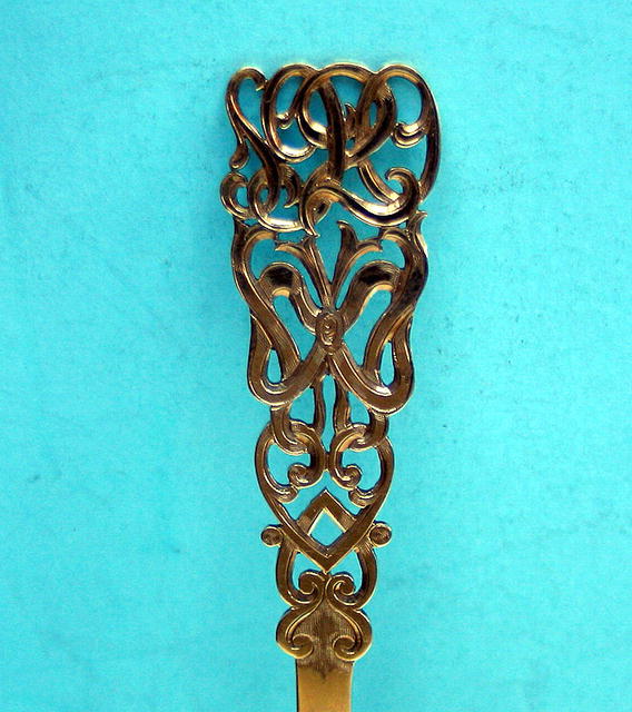 INCREDIBLE 14K GOLD SPOON ENAMELED RUTH DATED 3/1/20