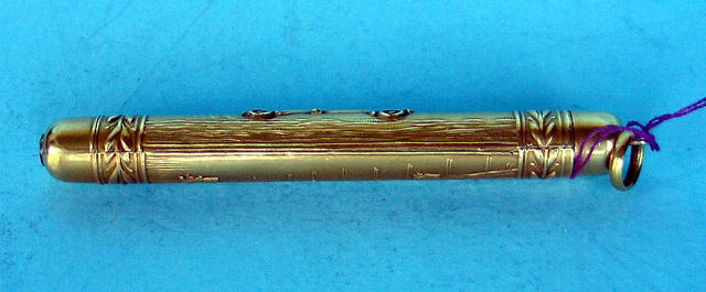 1900s RACING CAR PENCIL 10K GOLD RARE EARLY