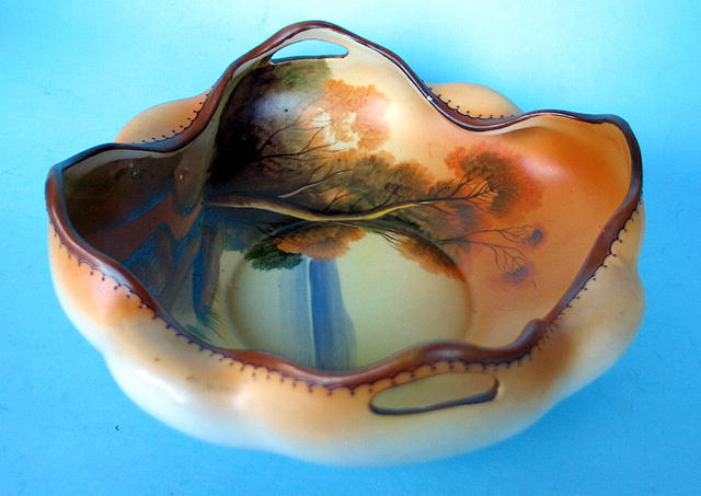 NIPPON MORIAGE LANDSCAPE BOWL NORITAKE QUALITY WORK