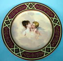 FINE ROYAL VIENNA LIEBESTRAUM SIGNED PLATE W/ CUPID