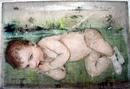 NICE CORDOBA MATHILDA WATERCOLOR PEN AND INK DRAWING