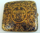 INCREDIBLE SIGNED KOMAI BOX w/100s OF CRANES MEIJI WOW