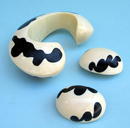 DALMATION BRACELET EARRINGS PATRICIA VON MUSULIN IVORY