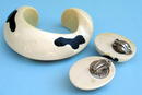 DALMATION BRACELET EARRINGS PATRICIA VON MUSULIN IVORY