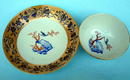18th/19th C CHINESE TEABOWL AND SAUCER KAKIEMON STYLE