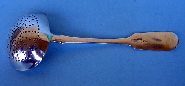 RUSSIAN 84 SILVER MARKED LADLE OR OLIVE SPOON