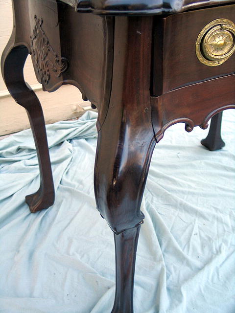 INCREDIBLE CHIPPENDALE DESK / TABLE 18th C AMERICAN