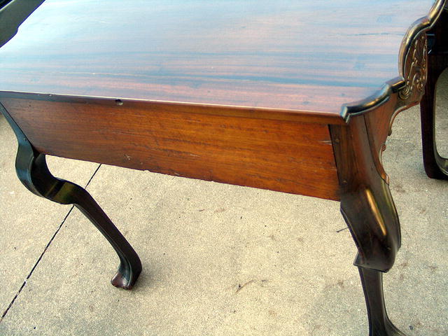 INCREDIBLE CHIPPENDALE DESK / TABLE 18th C AMERICAN