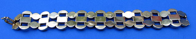 FINE QUALITY 14K GOLD BRACELET ART DECO CRAFTS LOOK
