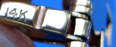 FINE QUALITY 14K GOLD BRACELET ART DECO CRAFTS LOOK