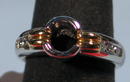 FINE DESIGNER SIGNED PLATINUM 18K GOLD DIAMOND RING