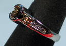 FINE DESIGNER SIGNED PLATINUM 18K GOLD DIAMOND RING