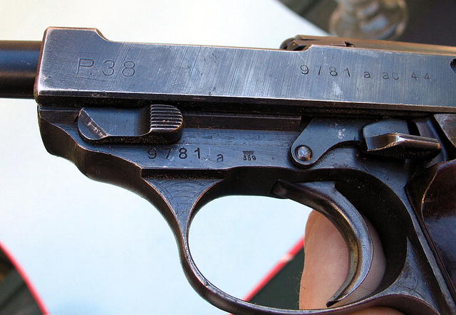 NAZI GERMAN WALTHER P38 WITH EXTRA CLIP LUGER HOLSTER