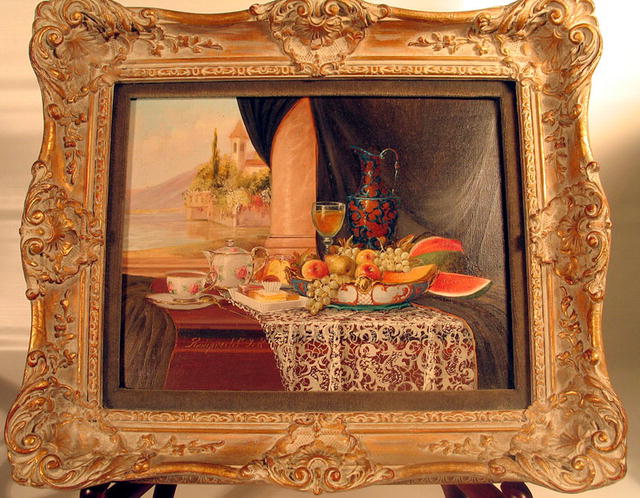 BEAUTIFUL OIL PAINTING REINPRECHT, J. K. LISTED