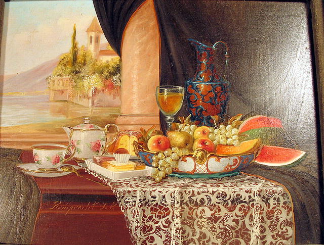 BEAUTIFUL OIL PAINTING REINPRECHT, J. K. LISTED
