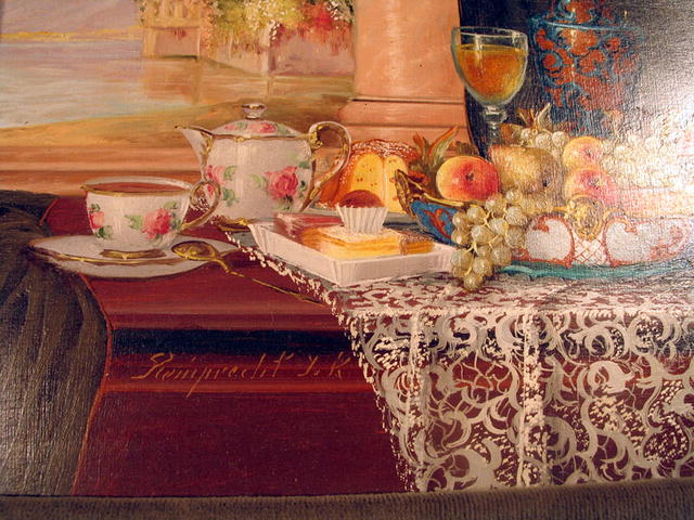 BEAUTIFUL OIL PAINTING REINPRECHT, J. K. LISTED