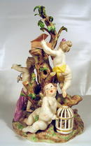 DRESDEN MEISSEN FIGURAL GROUP 4 CHERUBS NYMPHENBURG