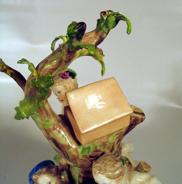 DRESDEN MEISSEN FIGURAL GROUP 4 CHERUBS NYMPHENBURG
