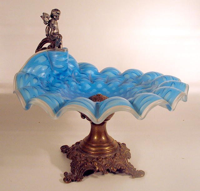 WMF BRIDES BASKET BOWL W/CUPID MOTHER OF PEARL