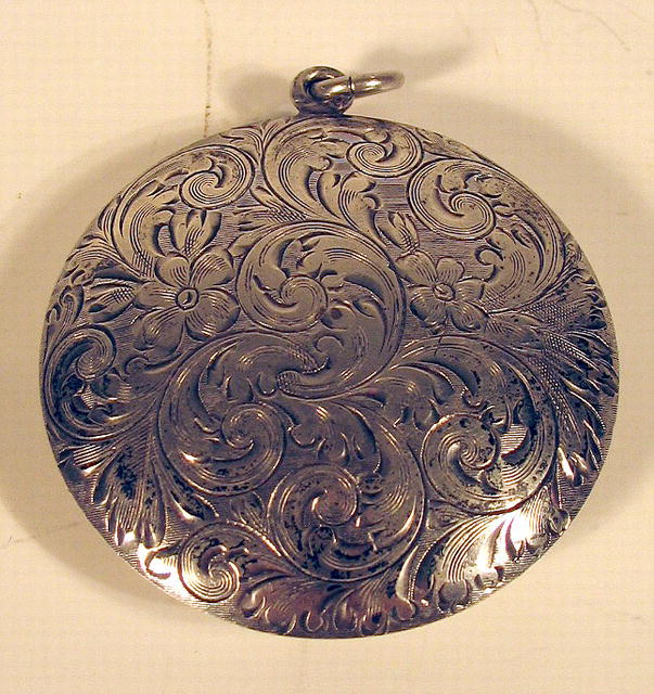 STERLING BLACKINTON REPOUSSE ROUGE OR LIPSTICK POT