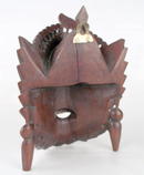 WELL CARVED CHINESE WOOD MASK INLAID EYES c1850