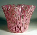 Murano Fazzoletto Corroso Handkerchief Vase Venini era