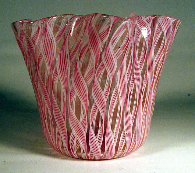 Murano Fazzoletto Corroso Handkerchief Vase Venini era