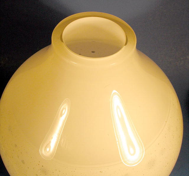 SIGNED ALFREDO BARBINI MURANO CLUTHRA MASSIVE VASE
