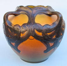 3 HANDLE ART NOUVEAU AUSTRIAN AMPHORA DANISH P & E VASE