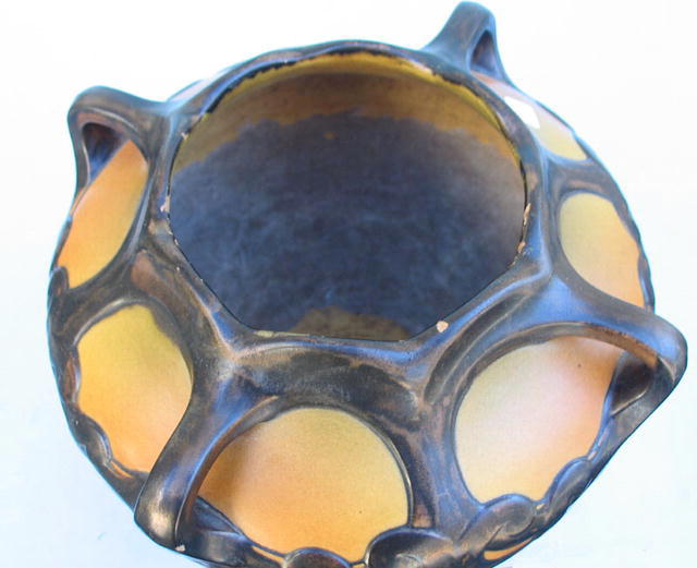 3 HANDLE ART NOUVEAU AUSTRIAN AMPHORA DANISH P & E VASE