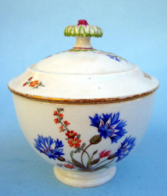 FINE MEISSEN MARCOLINI PERIOD SUGAR FLORAL DRESDEN 18c