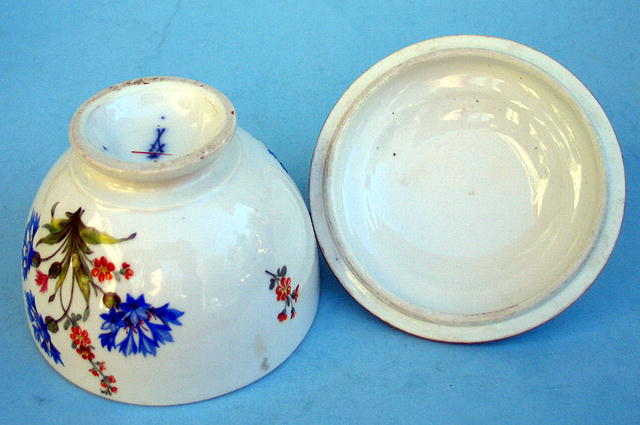 FINE MEISSEN MARCOLINI PERIOD SUGAR FLORAL DRESDEN 18c