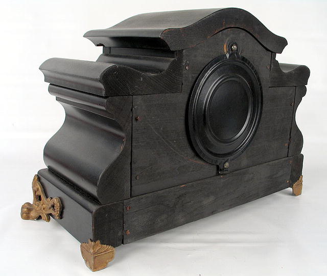 STYLISH NEW HAVEN CLOCK PAW FEET ORMOLU MOUNTS EBONY