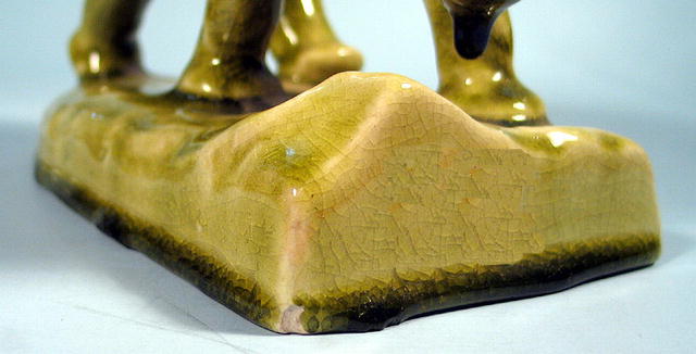 ROOKWOOD 2444D ELEPHANT BOOKEND GREEN GLAZE 1945 NICE
