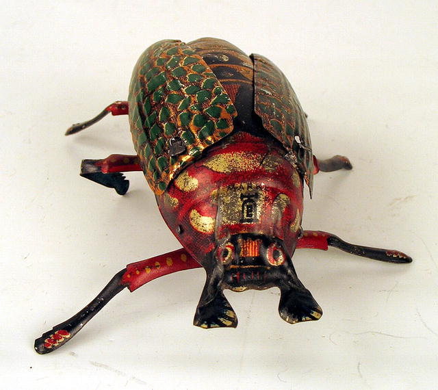 EARLY LEHMANN WIND UP BEETLE TOY WORKS c1910