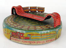 EARLY MARX HONEY-MOON EXPRESS WIND UP TOY RARE SMALLER