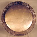 DUTCH RETICULATED STERLING SILVER CHARGER PIERCED