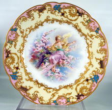 SUPERB SEVRES HAND PAINTED CABINET PLATE VALERE BERNARD