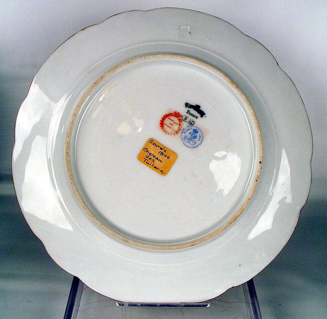 SUPERB SEVRES HAND PAINTED CABINET PLATE VALERE BERNARD