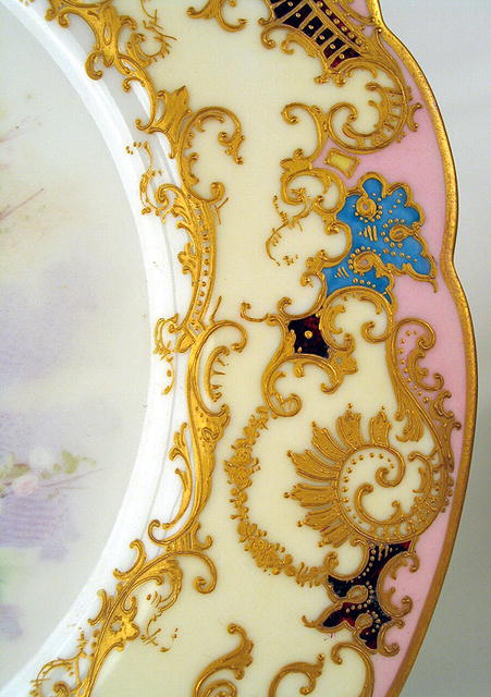 SUPERB SEVRES HAND PAINTED CABINET PLATE VALERE BERNARD