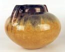 FULPER POTTERY ARTS CRAFTS 2 HANDLE CATS EYE GUNMETAL