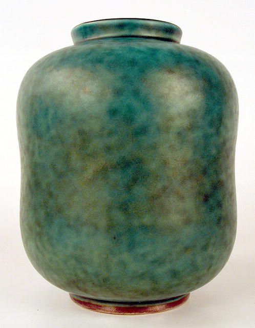 GUSTAVSBERG ARGENTA VASE STERLING OVERLAY LILY VALLEY