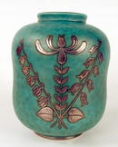 GUSTAVSBERG ARGENTA VASE STERLING OVERLAY LILY VALLEY