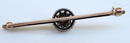 QUALITY 14K GOLD PEARL 10 DIAMONDS PIN BROOCH .5+ CARAT
