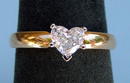 1/2 CARAT HEART SHAPE DIAMOND SOLITAIRE TIFFANY SETTING