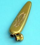 FINE 14K GOLD VICTORIAN SCENT PERFUME BOTTLE LAYDOWN